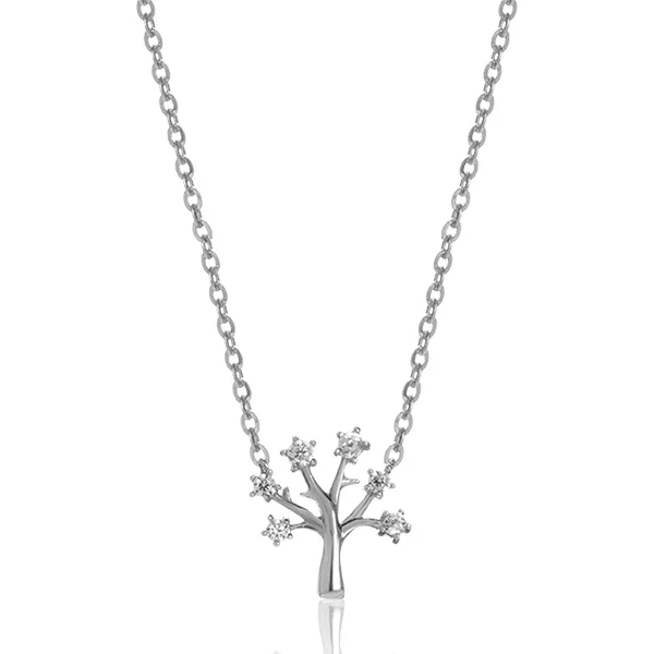 Dây Chuyền Huy Thanh Jewelry DCMAMD 138 - 14K - Đá Cubic Zirconia Màu Bạc - Trang sức - Vua Hàng Hiệu