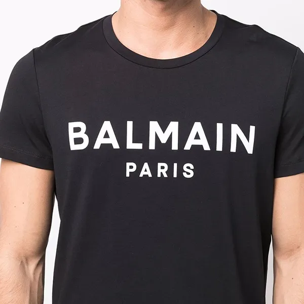 Áo Phông Balmain XH0EF000BB23 EAB Màu Đen