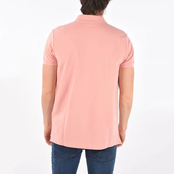 Áo Polo Diesel Pique' 3 Buttons T-Harry Polo Shirt With Half Zip Màu Hồng Size S