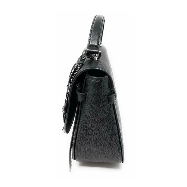 Túi Đeo Chéo Michael Kors MK Cassie Large TH Satchel Leather Handbag Bag Black/floral 35S9ST6S3T Màu Đen