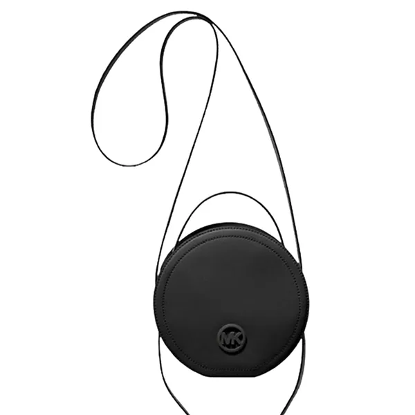 Túi Đeo Chéo Michael Kors MK Aidy Medium Leather Canteen Crossbody Bag Black 35S1GUWC2L Màu Đen