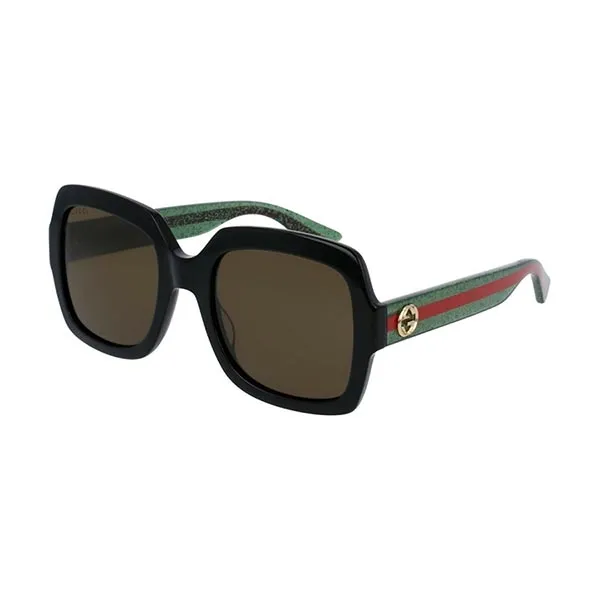 Kính Mát Gucci GG0036SN 002 Black Sunglasses Woman Phối Màu