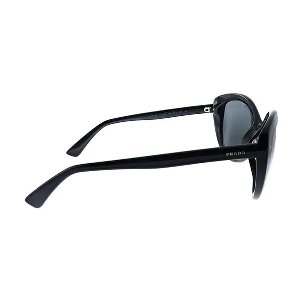 Kính Mát Prada New SPR16S 1AB1A1 Black Plastic Cat-Eye Sunglasses Grey Lens Màu Đen Xám