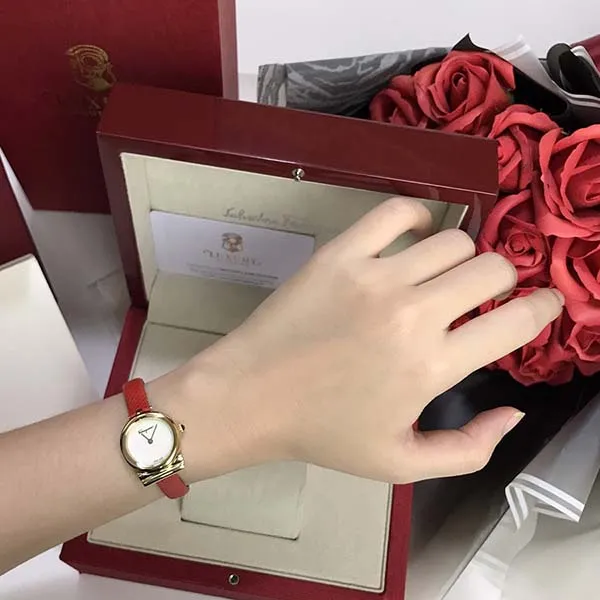 Đồng Hồ Nữ Salvatore Ferragamo Gancini Watch SFIK00219 22mm Vàng Đỏ