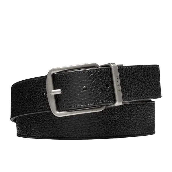 Thắt Lưng Nam Coach Wide Harness Cut To Size Reversible Belt F64840 Màu Đen/Nâu
