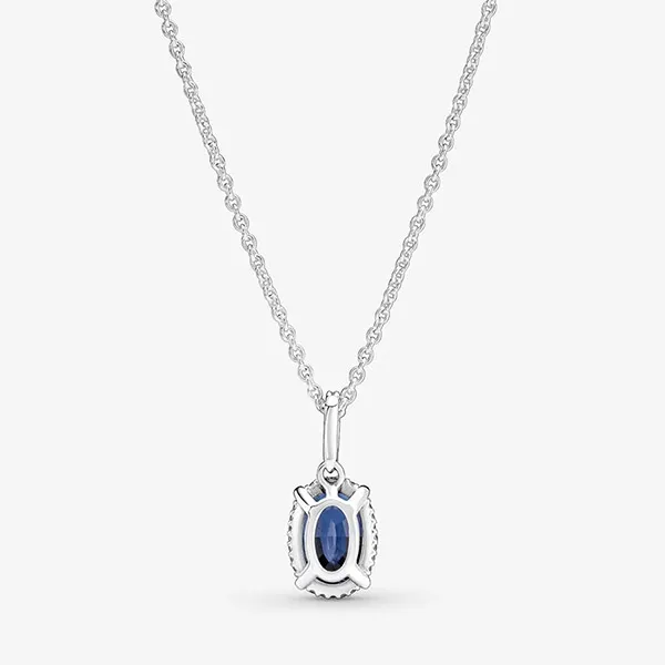 Dây Chuyền Pandora Sparkling Statement Halo Pendant 390055C01 Màu Bạc