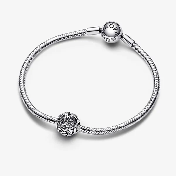 Hạt Vòng Charm Pandora Fur Baby Hearts & Paw Prints 792248C00 Màu Bạc