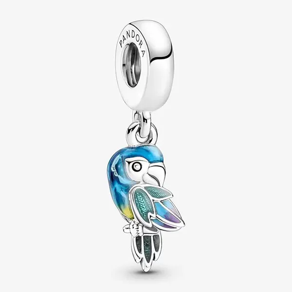 Hạt Vòng Charm Pandora Murano Glass Cute Octopus Dangle 791679C01 Nhiều Màu