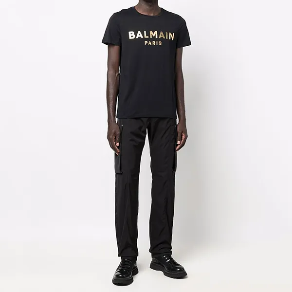 Áo Phông Balmain XH0EF000BB29 EAD Màu Đen