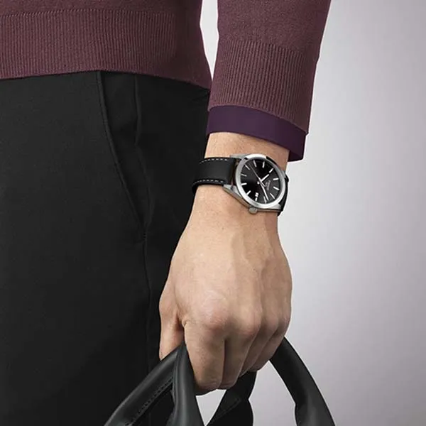 Đồng Hồ Nam Tissot Gentleman Watch T127.410.16.051.00 Màu Đen Bạc - Đồng hồ - Vua Hàng Hiệu