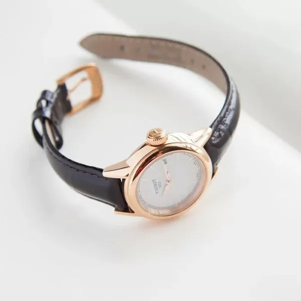 Đồng Hồ Nữ Tissot Carson Lady T085.210.36.011.00 29.5mm Màu Trắng Phối Vàng Hồng