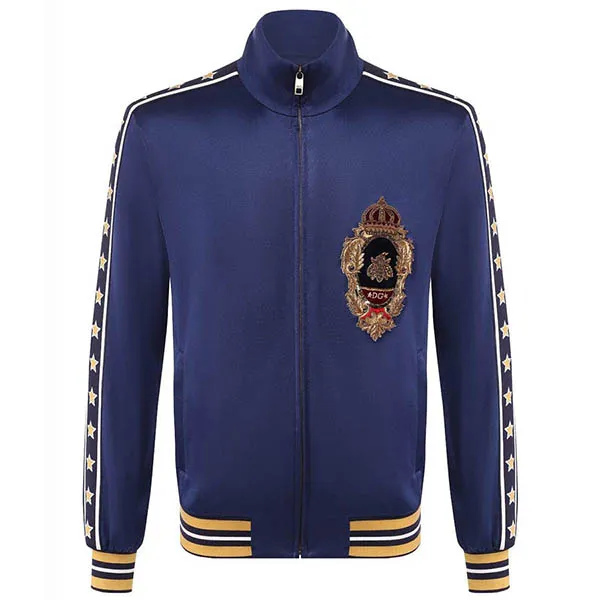 Áo Khoác Nam Dolce & Gabbana D&G Sweatshirts Màu Xanh Dương Size 44