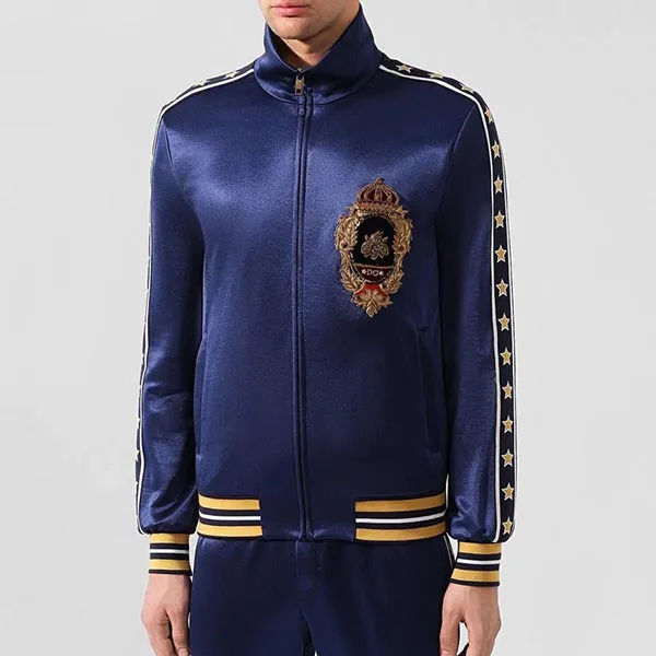 Áo Khoác Nam Dolce & Gabbana D&G Sweatshirts Màu Xanh Dương Size 44