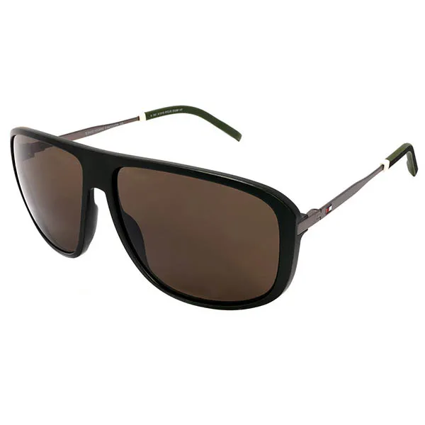 Kính Mát Tommy Hilfiger Brown Aviator Men's Sunglasses TH 1802/S 0DLD/70 61 Màu Xanh Xám - 3
