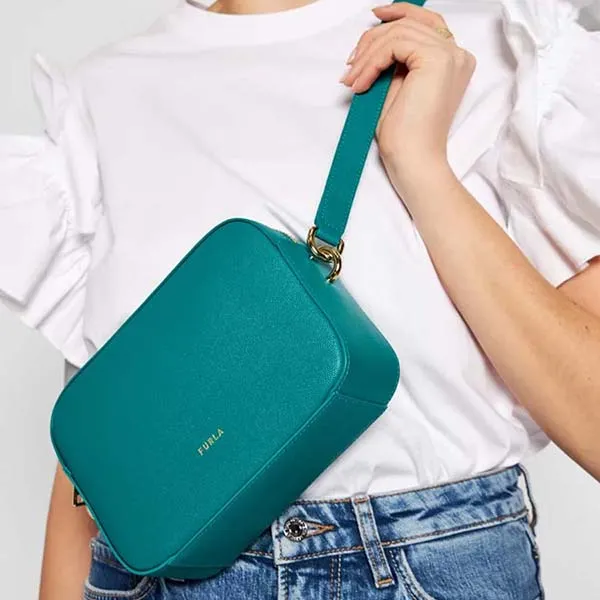 Túi Đeo Chéo Furla Block BZY7FBK-Q26000-D7D00-1-007-20 Màu Xanh