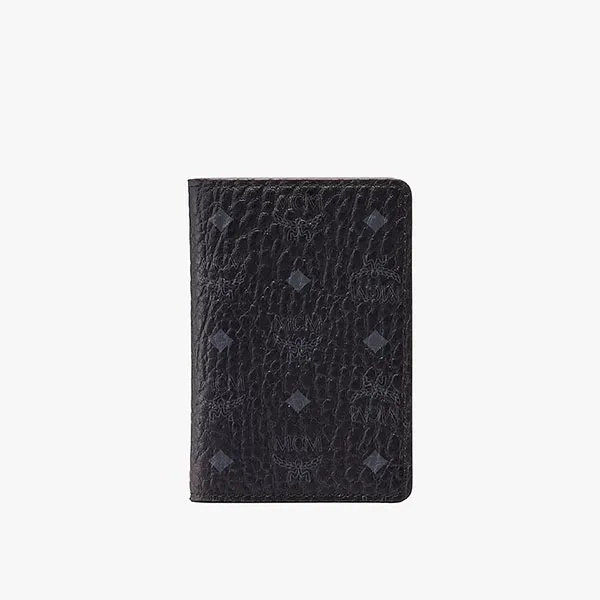 Ví MCM Two Fold Card Wallet In Visetos Màu Đen - Túi xách - Vua Hàng Hiệu