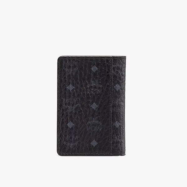 Ví MCM Two Fold Card Wallet In Visetos Màu Đen - Túi xách - Vua Hàng Hiệu