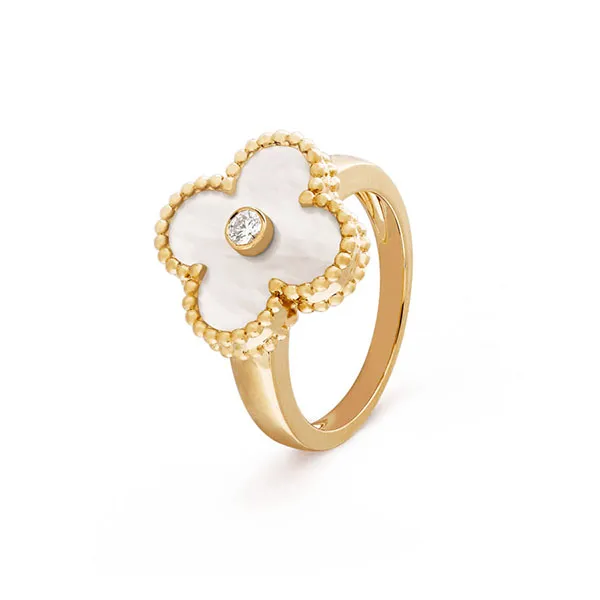 Nhẫn Jewery Luxury M.O.P Diamond 18k Yellow Gold Màu Vàng Gold - Trang sức - Vua Hàng Hiệu