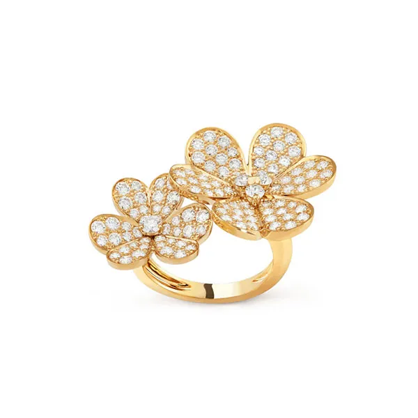 Nhẫn Jewery Luxury Alhambra Vintage Diamond Gold 18k Yellow Gold Màu Vàng Gold - Trang sức - Vua Hàng Hiệu