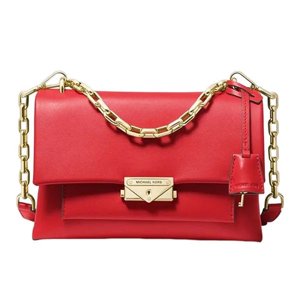 Túi Đeo Chéo Michael Kors MK Cece Medium Leather Shoulder Bag Red 30S9G0EL2L Màu Đỏ Size 23