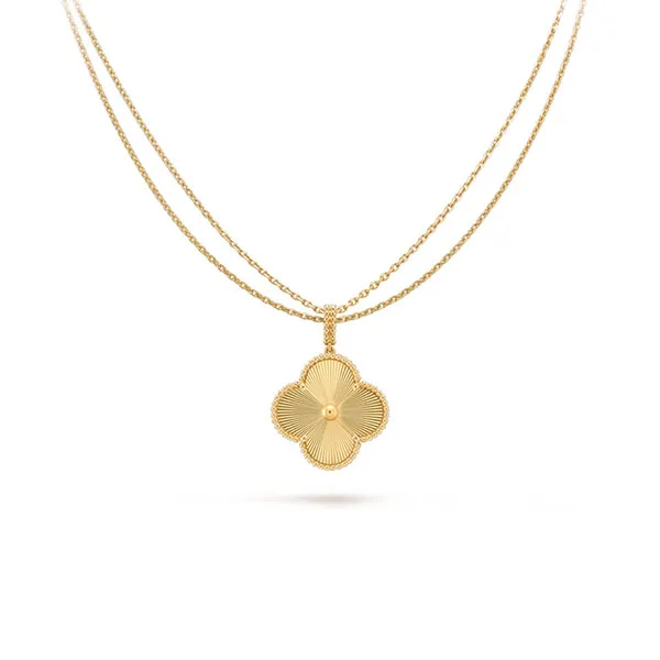 Dây Chuyền Jewery Luxury Magic Alhambra Vintage 18k Yellow Gold Màu Vàng Gold