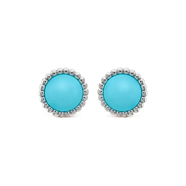 Khuyên Tai Jewery Luxury Perle'e Couleurs Turquoise 18k White Gold Màu Vàng Trắng - Trang sức - Vua Hàng Hiệu