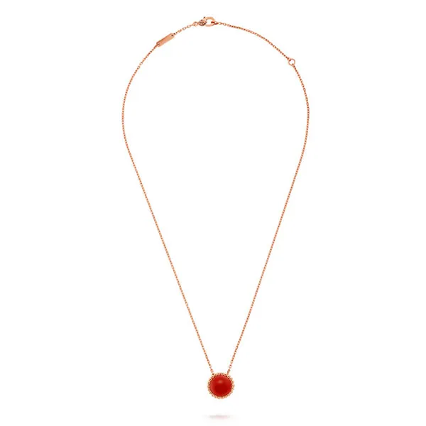 Dây Chuyền Jewery Luxury Perle'e Couleurs Carnelian 18k Rose Gold - Trang sức - Vua Hàng Hiệu