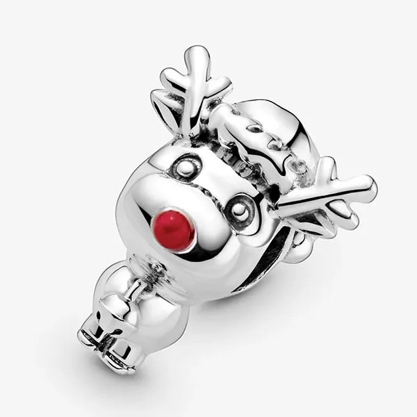 Hạt Vòng Charm Pandora Red Nose Reindeer Charm 799208C01 Màu Bạc - Trang sức - Vua Hàng Hiệu