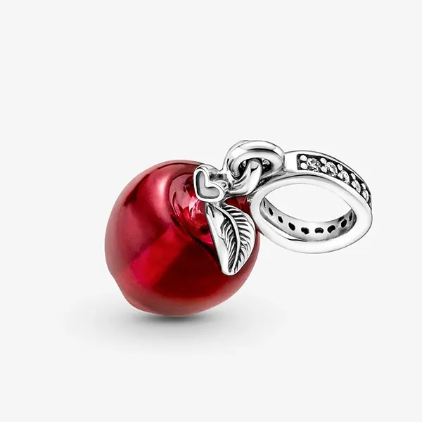 Hạt Vòng Charm Pandora Murano Glass Red Apple Dangle 799534C01 Màu Đỏ Bạc - Trang sức - Vua Hàng Hiệu