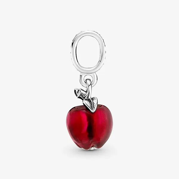 Hạt Vòng Charm Pandora Murano Glass Red Apple Dangle 799534C01 Màu Đỏ Bạc - Trang sức - Vua Hàng Hiệu