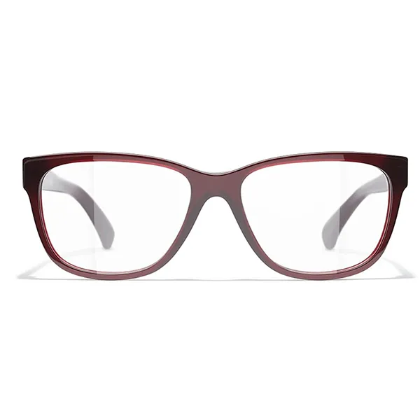 Kính Mắt Cận Chanel Rectangles Sunglasses CH3406 1673 Màu Đỏ Nâu