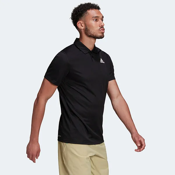 Áo Polo Adidas Tennis Heat.Rdy HC2716 Màu Đen - Thời trang - Vua Hàng Hiệu