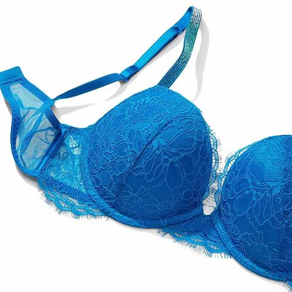 Áo Lót Victoria's Secret Very Sexy Ren, Dây Đính Đá 128306QD2 Màu Xanh Blue Size 34B - Thời trang - Vua Hàng Hiệu