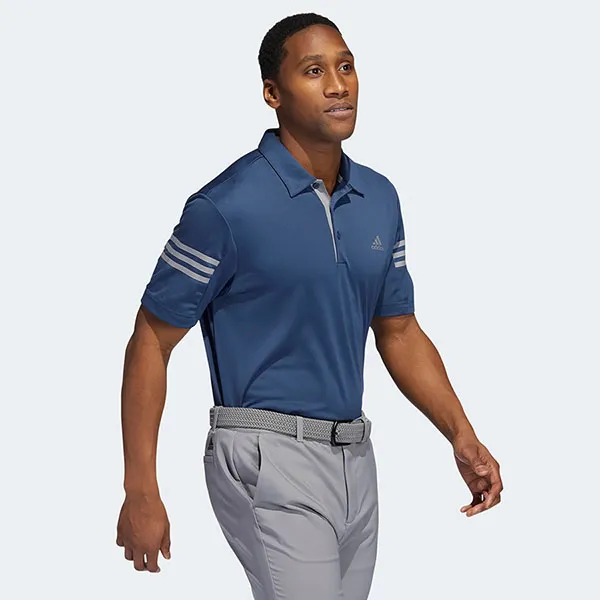 Áo Polo Adidas Golf Mens 3 Stripe HC5353 Màu Xanh Navy Size S