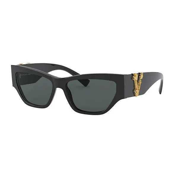 Kính Mát Versace VE4383F GB1 Black Grey Lens Sunglasses Màu Đen Xám