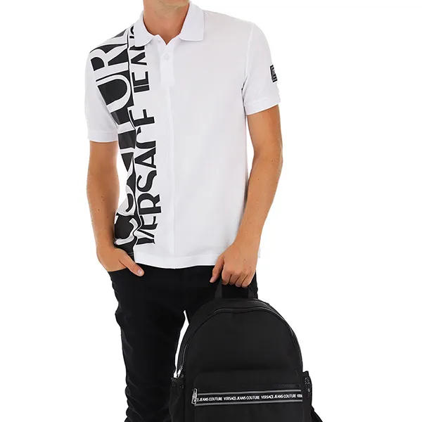 Áo Polo Versace Jeans Couture 71GAGT12 CJ01T 003 Màu Trắng