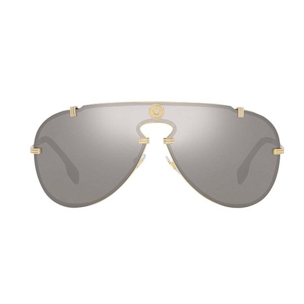 Kính Mát Versace Sunglasses VE2243 10026G Gold Grey Man Phối Màu - 1