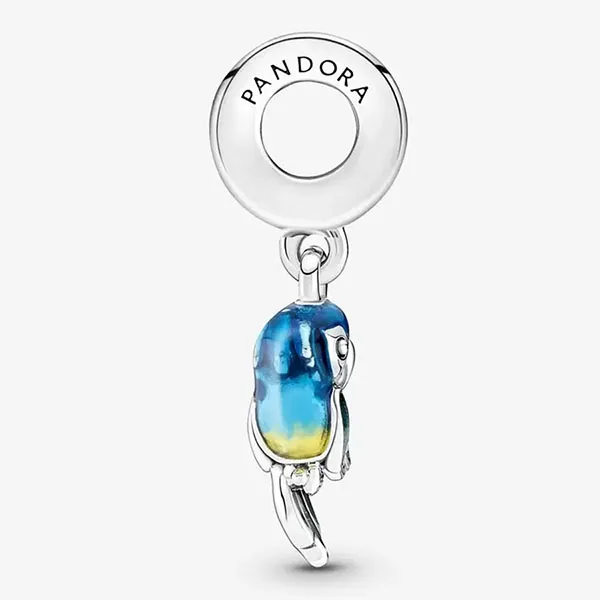 Hạt Vòng Charm Pandora Murano Glass Cute Octopus Dangle 791679C01 Nhiều Màu