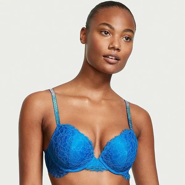 Áo Lót Victoria's Secret Very Sexy Ren, Dây Đính Đá 128306QD2 Màu Xanh Blue Size 34B - Thời trang - Vua Hàng Hiệu
