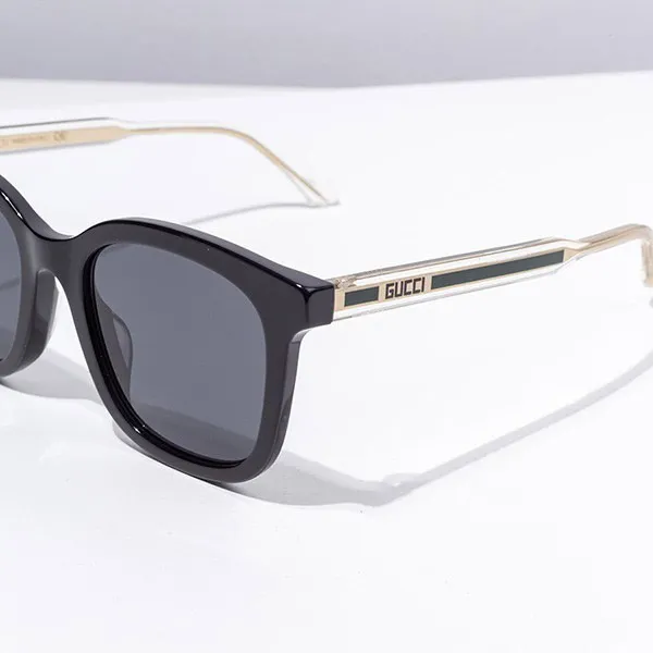 Kính Mát Gucci Grey Square Men's Sunglasses GG0562SK 003 Màu Đen Xám
