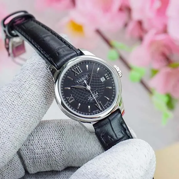 Đồng Hồ Nữ Tissot Le Locle Automatic Black Dial T41.1.123.57 Màu Đen Bạc - Đồng hồ - Vua Hàng Hiệu