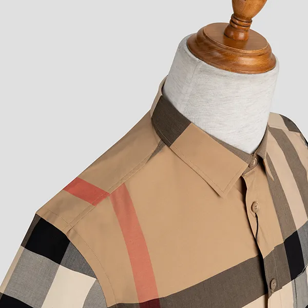 Áo Sơ Mi Burberry Camel 8017322 1003 Màu Nâu Size XS