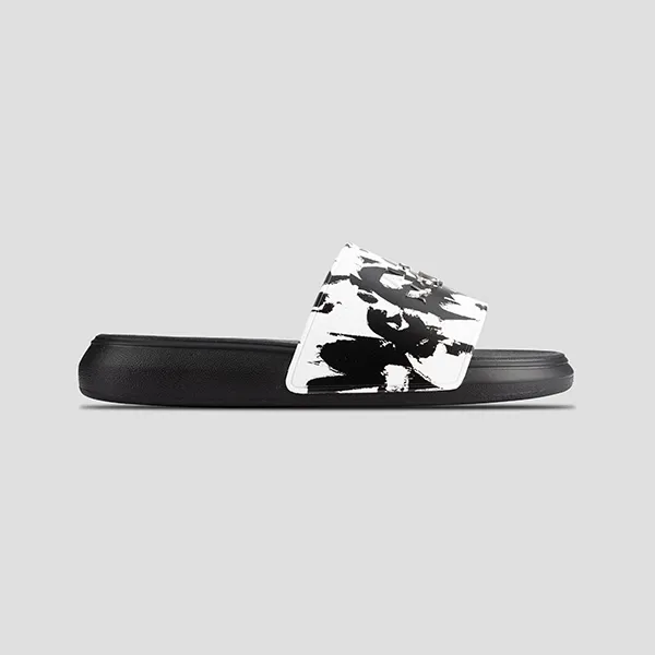 Dép Alexander Mcqueen Graffiti Slides 705089 W4QS8 9061 Màu Đen - Dép - Vua Hàng Hiệu