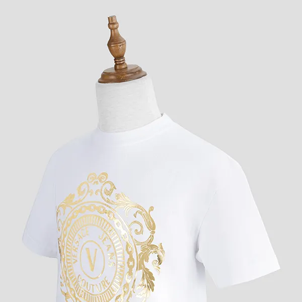 Áo Phông Versace Jeans Couture 71GAHF05 CJ00F G03 Màu Trắng