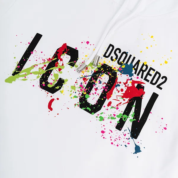 Áo Hoodie Dsquared2 Icon Splatter S79GU0072 S25516 100 Màu Trắng - Thời trang - Vua Hàng Hiệu