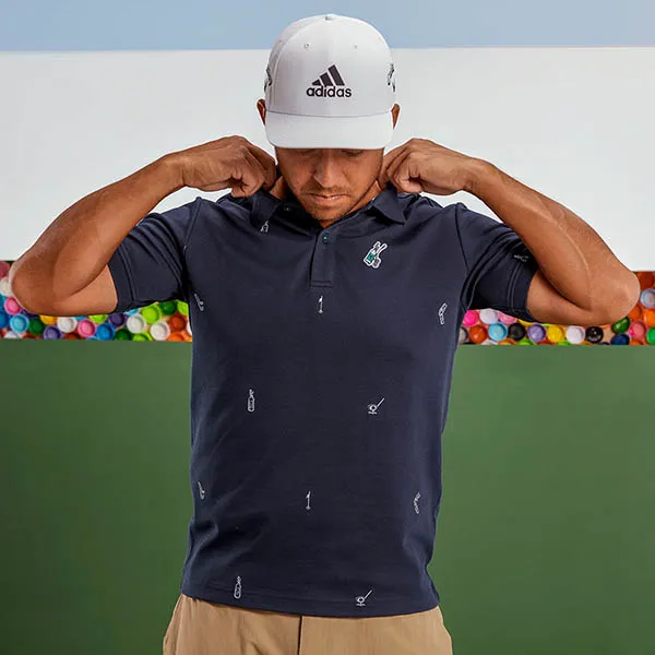 Áo Polo Adidas Golf Aeroready Play Green Graphic HA0186 Màu Xanh Navy - Thời trang - Vua Hàng Hiệu