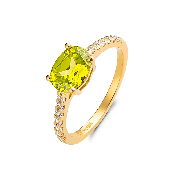 Nhẫn Huy Thanh Jewelry NBKC 25PD - 14K - Đá Cubic Zirconia Màu Vàng - Trang sức - Vua Hàng Hiệu