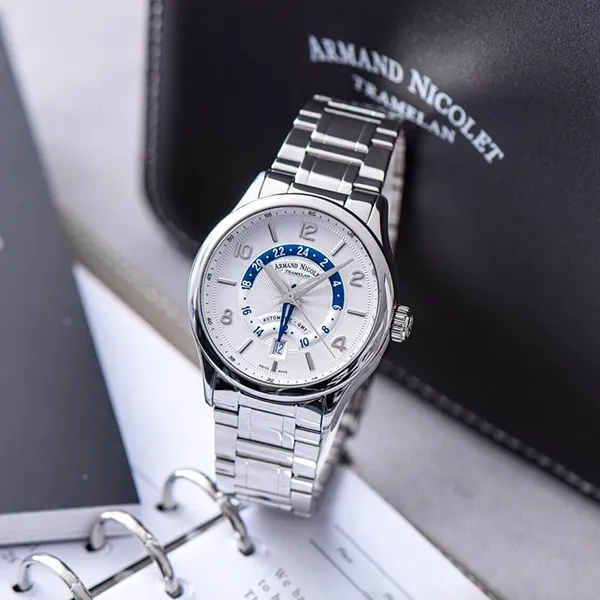 Đồng Hồ Nam Armand Nicolet M02-4 M02-4 A846AAA-AG-M9742 Màu Bạc