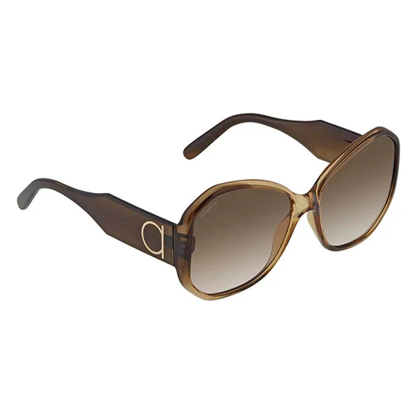 Kính Mát Salvatore Ferragam Butterfly Ladies Sunglasses SF942S 326 61 Màu Nâu