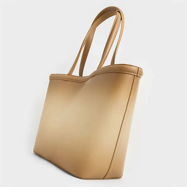 Túi Tote Nữ Charles & Keith CNK Charlot Tote Bag Sand CK2-30781749 Màu Vàng Cát